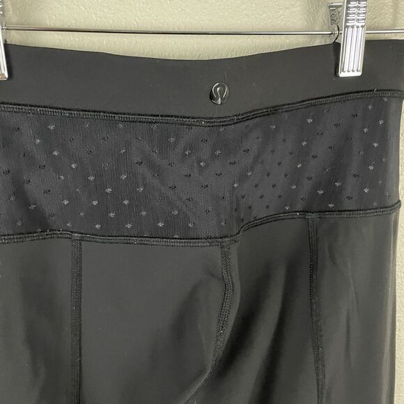 Lululemon Womens 4 Black Just Breathe Full On Luxtreme Mesh Pant - Picture 6 of 6